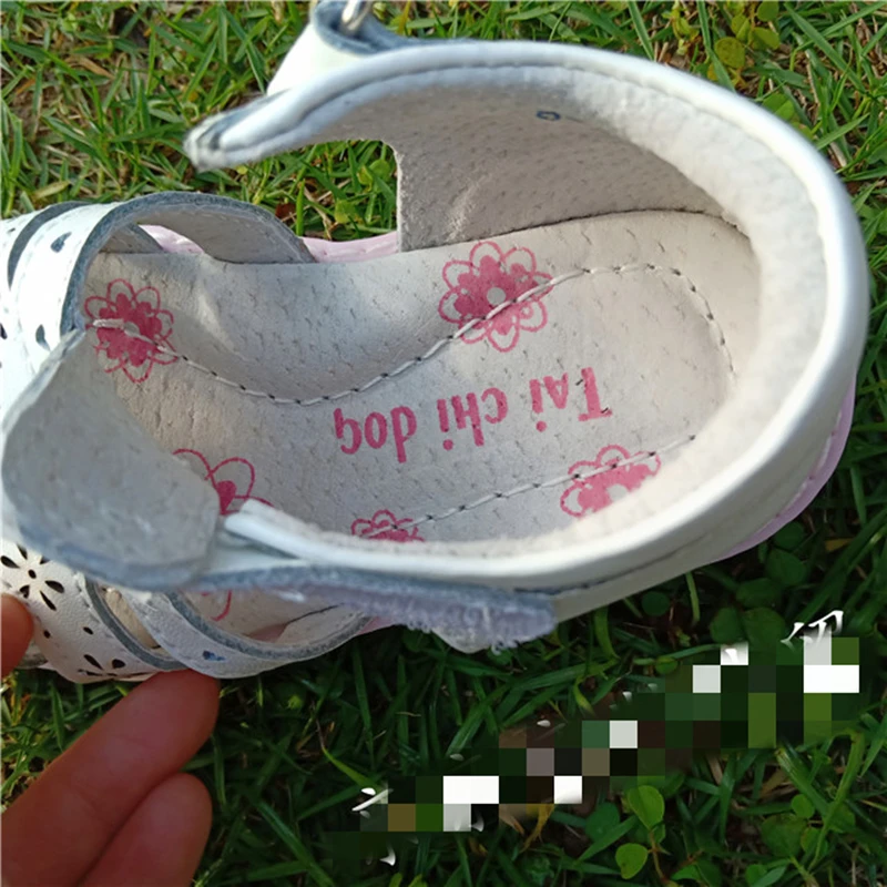 Летние ортопедические туфли из натуральной кожи для девочек 1 пара детские