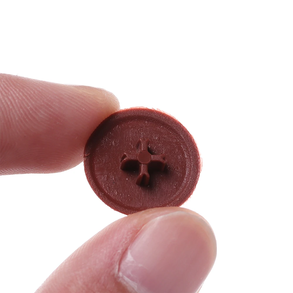 100 шт. 3 в 1 винтовые защитные крышки самонарезающие 17 мм плоские крестовые гайки с