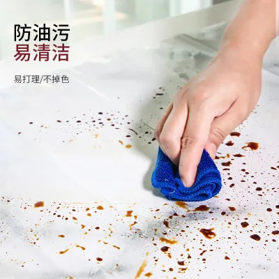 

Modern Kitchen Stickers Waterproof Oilproof Classic Marble Pattern Wall Stickers Protect Desktop One Piece Self-adhesive New