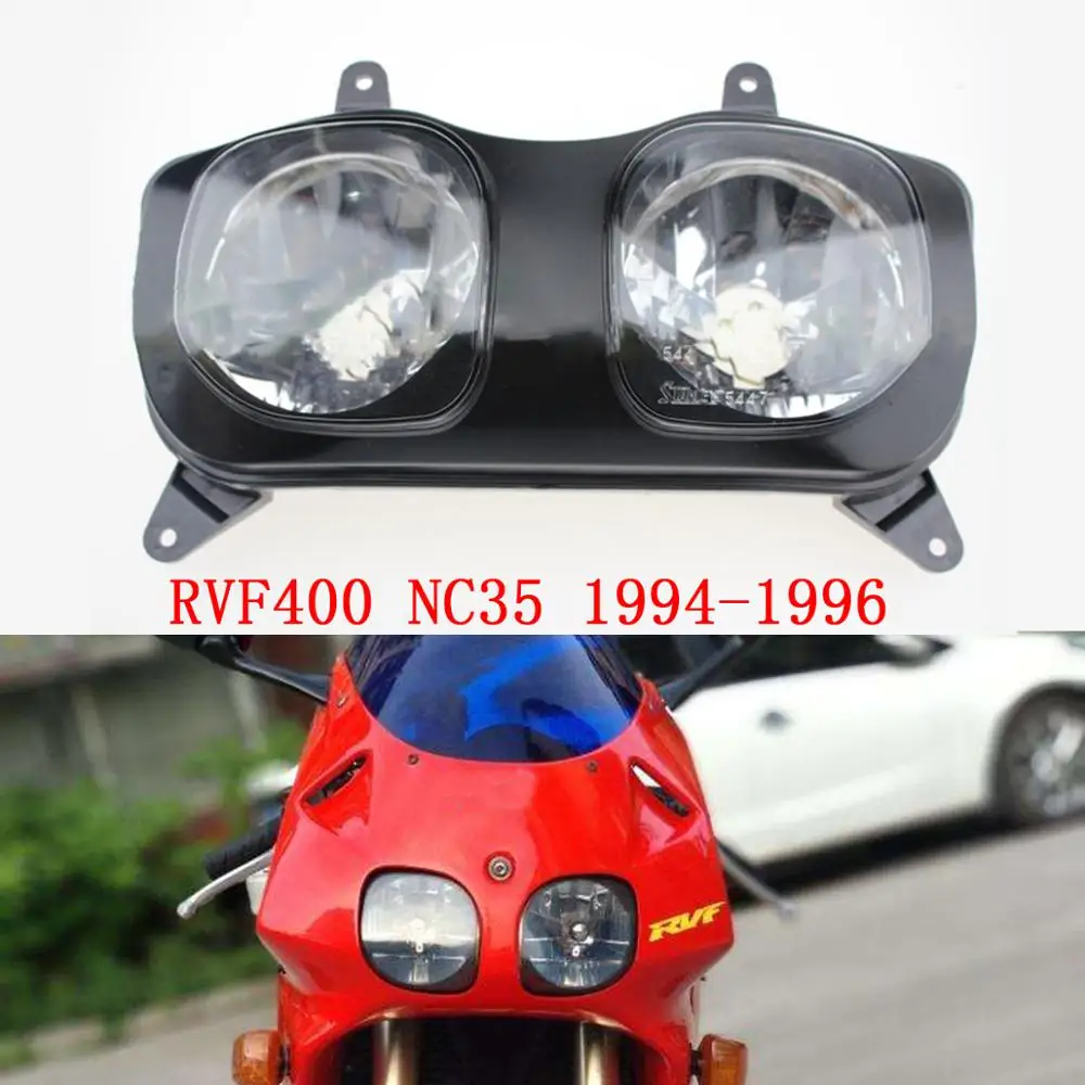 

Motorcycle HeadLight Headlamp Black Fit for RVF400 NC35 MC35 1994 - 1996 RVF 400 1995