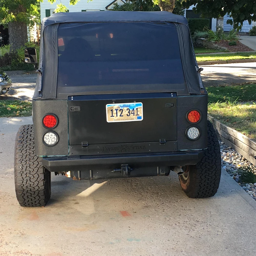 4 &quotкруглые светодиодные задние противотуманные фары включают Grommet вилка для