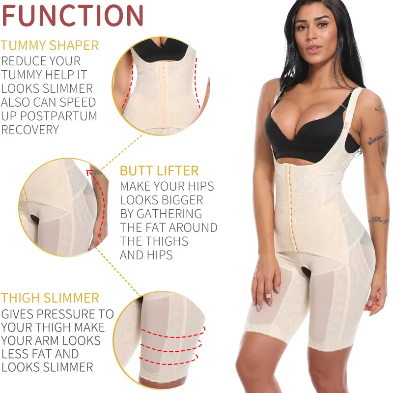 

Bodysuit Shapewear Full Body Shaper Waist Trainer Women Slimming Sheath Belly Slim Shapewear Tummy Control Shapers Faja Corset