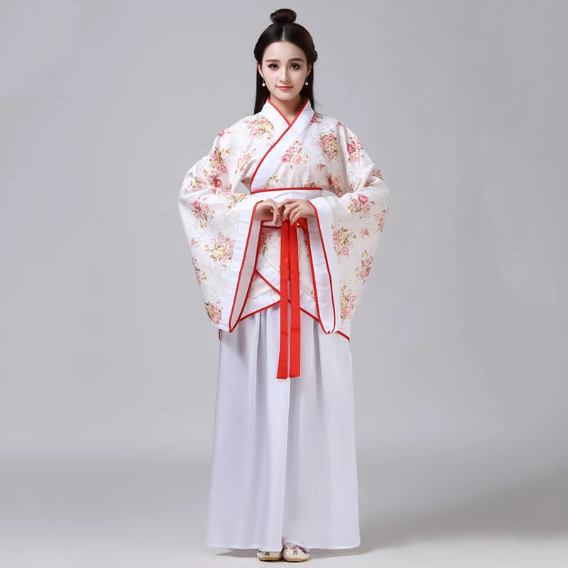 

12Color Women Chinese Hanfu Dance Ancient Folk Costume Traditional Princess Stage Singer Performance Clothing Festival Outfit