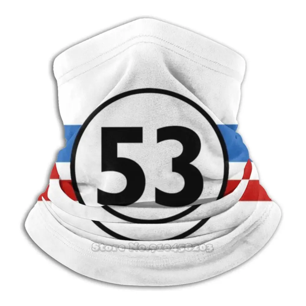 

Herbie 53 Классический гоночный автомобиль 1963 круглый логотип #6 шарф бандана шея Обогреватель повязка на голову велосипедная маска Herbie 53 Herbie Race