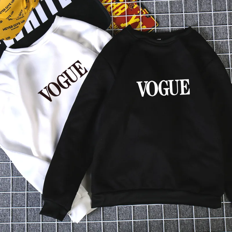 

Plus Size S-3XL Harajuku Spring Autumn Hoodies Women Fashion VOGUE Printed Sweatshirt Woman Casual Female Sudaderas Mujer 2020