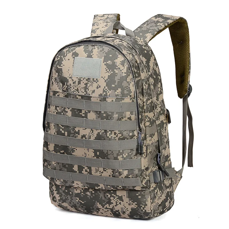 

Camouflage waterproof tactics 3D bag USB charging backpack sports canvas shoulders Louis bag for men
