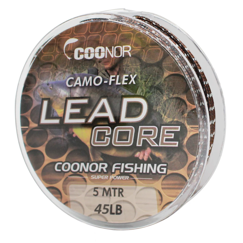 35lb / 45lb 55lb Карп рыболовная леска 5 м Leadcore плетеные камуфляжные волосяные установки