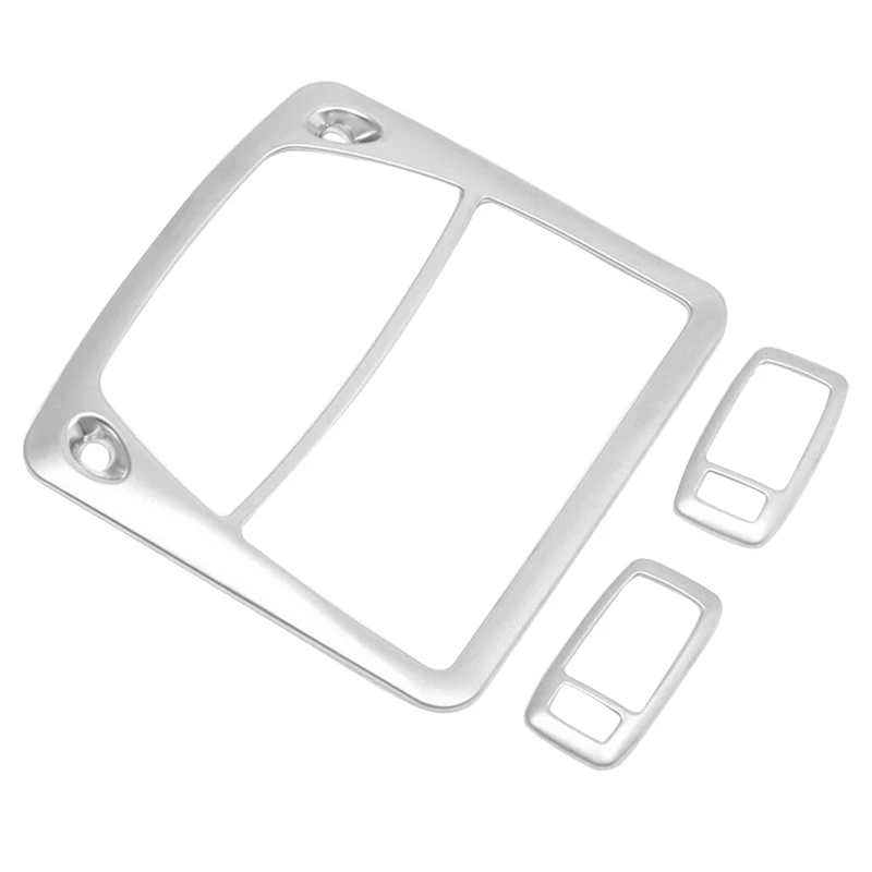 3 шт. ABS хромированный автомобильный светильник для чтения лампа крышка отделка