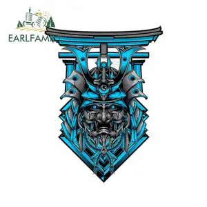 EARLFAMILY 13 см x 9,9 см для Самурайской маски синие автомобильные наклейки и наклейки на дверь ноутбука JDM RV багажник бампер виниловые автомобильные наклейки