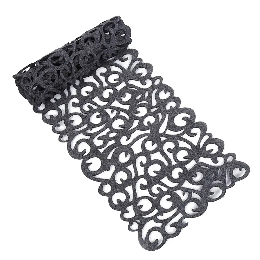 Стильная полая войлочная скатерть 100*30 см коврик подстилка принадлежности для