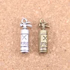 10 шт., подвески, огнетушитель, 23x6x6 мм, старинные подвески, Винтажные Ювелирные изделия из тибетского серебра, DIY для браслета, ожерелья