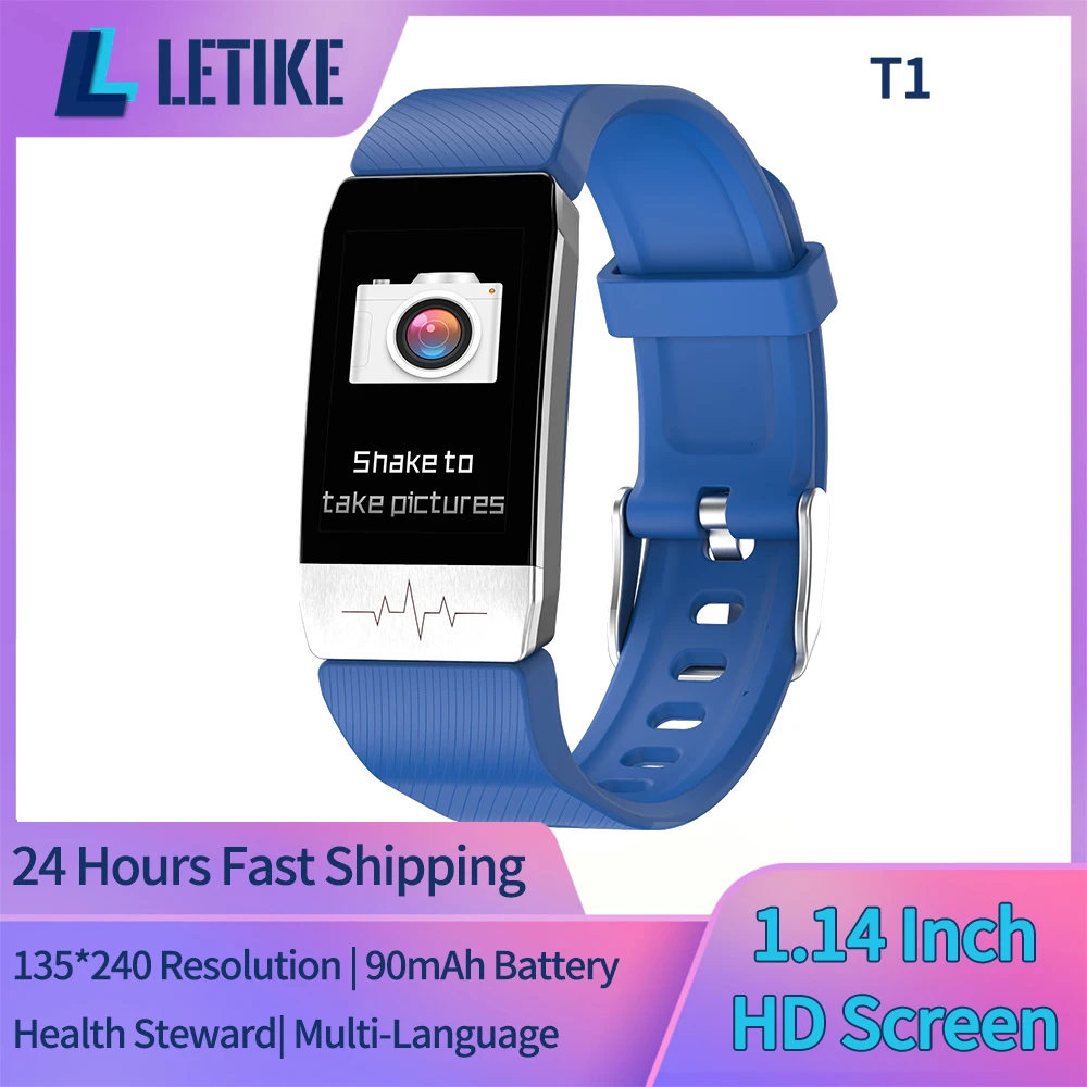 

Смарт-часы LETIKE T1 с функцией измерения ЭКГ, пульсометром и музыкой