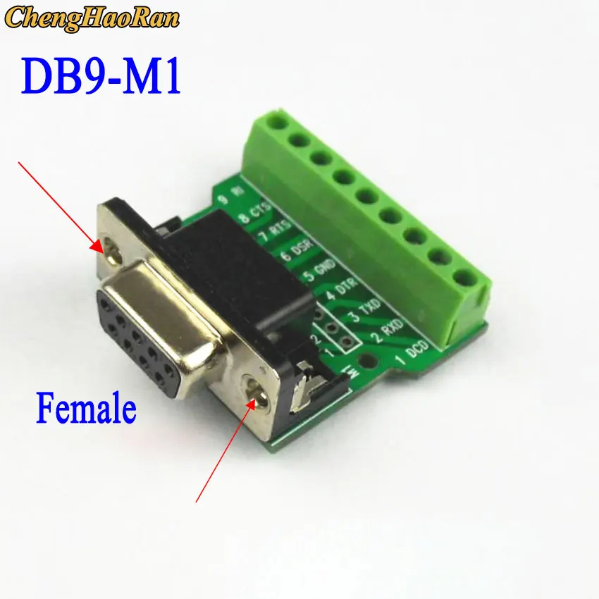 

ChengHaoRan, 1 шт., DB9-M1, 9-контактный разъем для соединения печатной платы