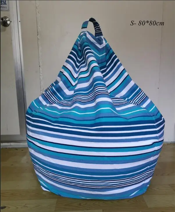 S-80X80CM Bean Bags для взрослых Bean Bag Cover Whithout наполнение lounger Bean Boozled Pouf Chambre спальня ленивый мешок стул диван Pouf Geant - Цвет: S-80X80CM