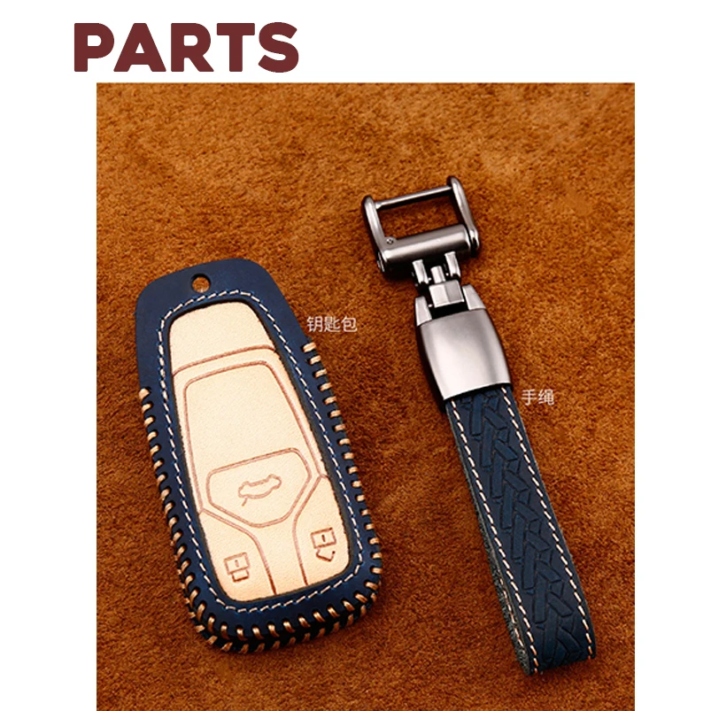 1 шт. автомобильный смарт-брелок для ключей из натуральной кожи | Автомобили и