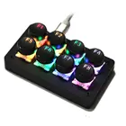 RGB мини-клавиатура с 8 клавишами, Игровая клавиатура OSU, программируемая клавиатура для фотошопа и рисования, механическая клавиатура с макро-клавиатурой