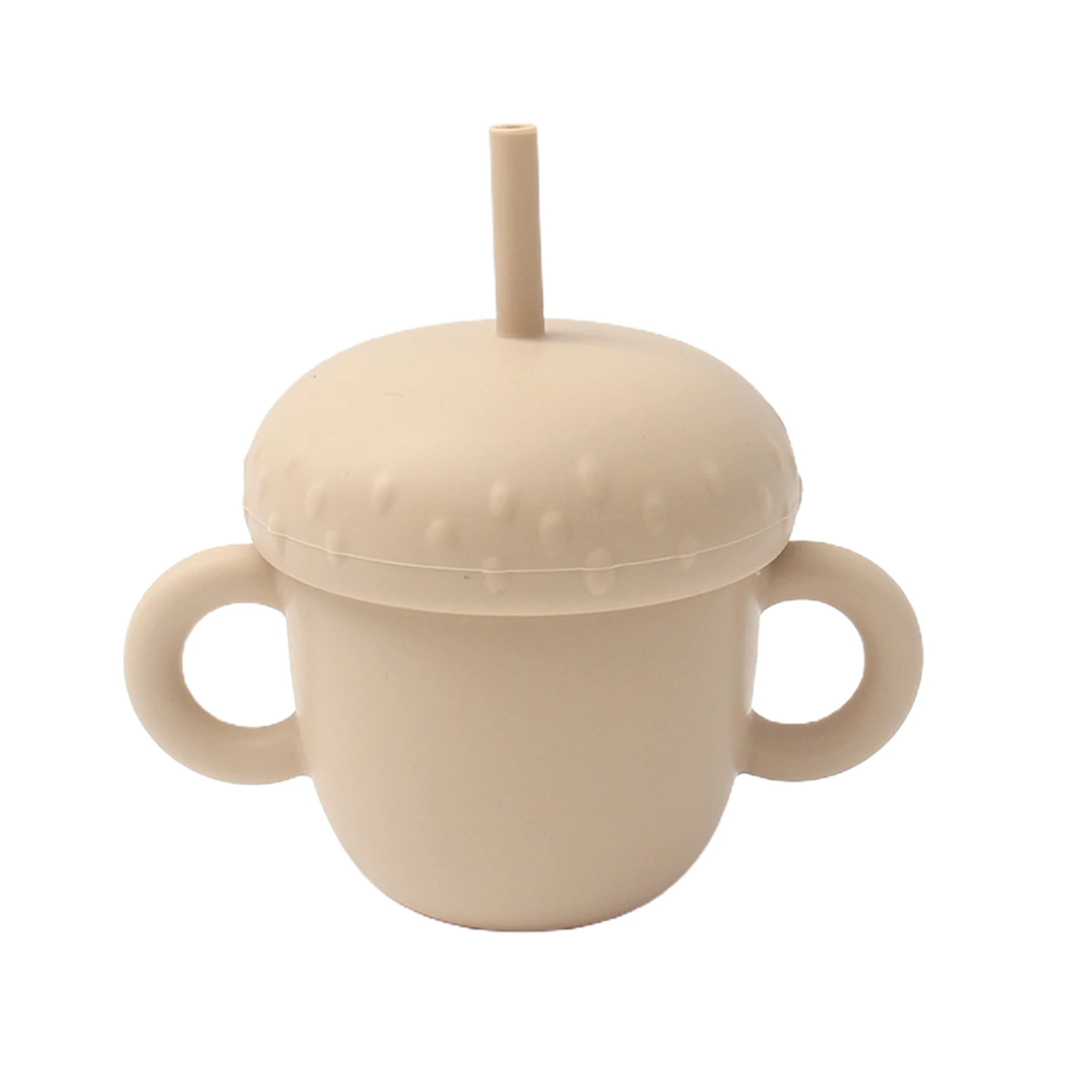 

Silicon Sippy Cup Trainer Straw Cups for Baby Toddler and Child Feeding With 2 Handles L5