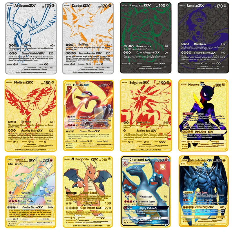 

Pokemon Card Game Collection Cards DIY Pikachu Fire Breathing Dragon TCG Sword & Shield GX Series Children's Toys Birthday Gifts