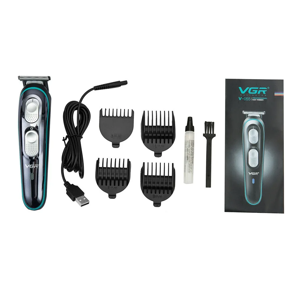 

VGR V-055 hair clipper USB electric hair clipper adjustable carbon steel blade electric hair clipper electric hair trimmer