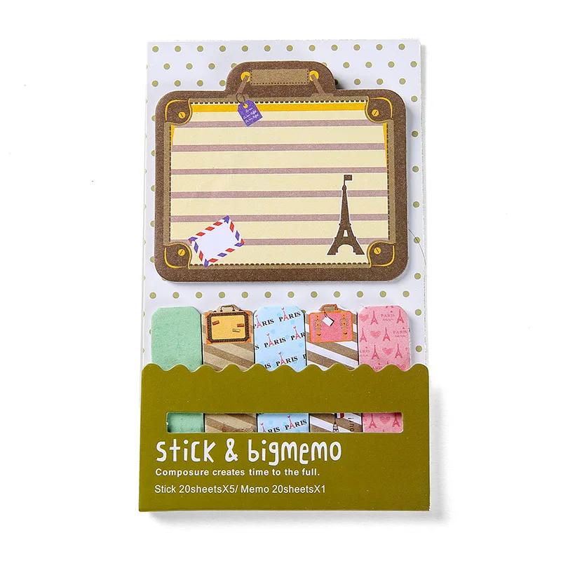 Lovely Pretty Animal Cat Panda Tower Sticky Notes Memo Pad Paper Bookmarks School Supplies Planner Stickers Korean Stationery - Цвет: 6