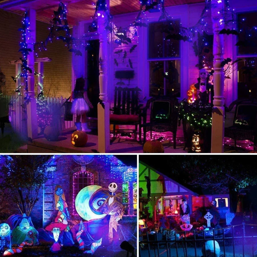 

1/2PCS LED UV Black Light Outdoor Ultraviolet Landscape Spotlight Waterproof Garden Spotlights With Ground Stake Lawn Lights