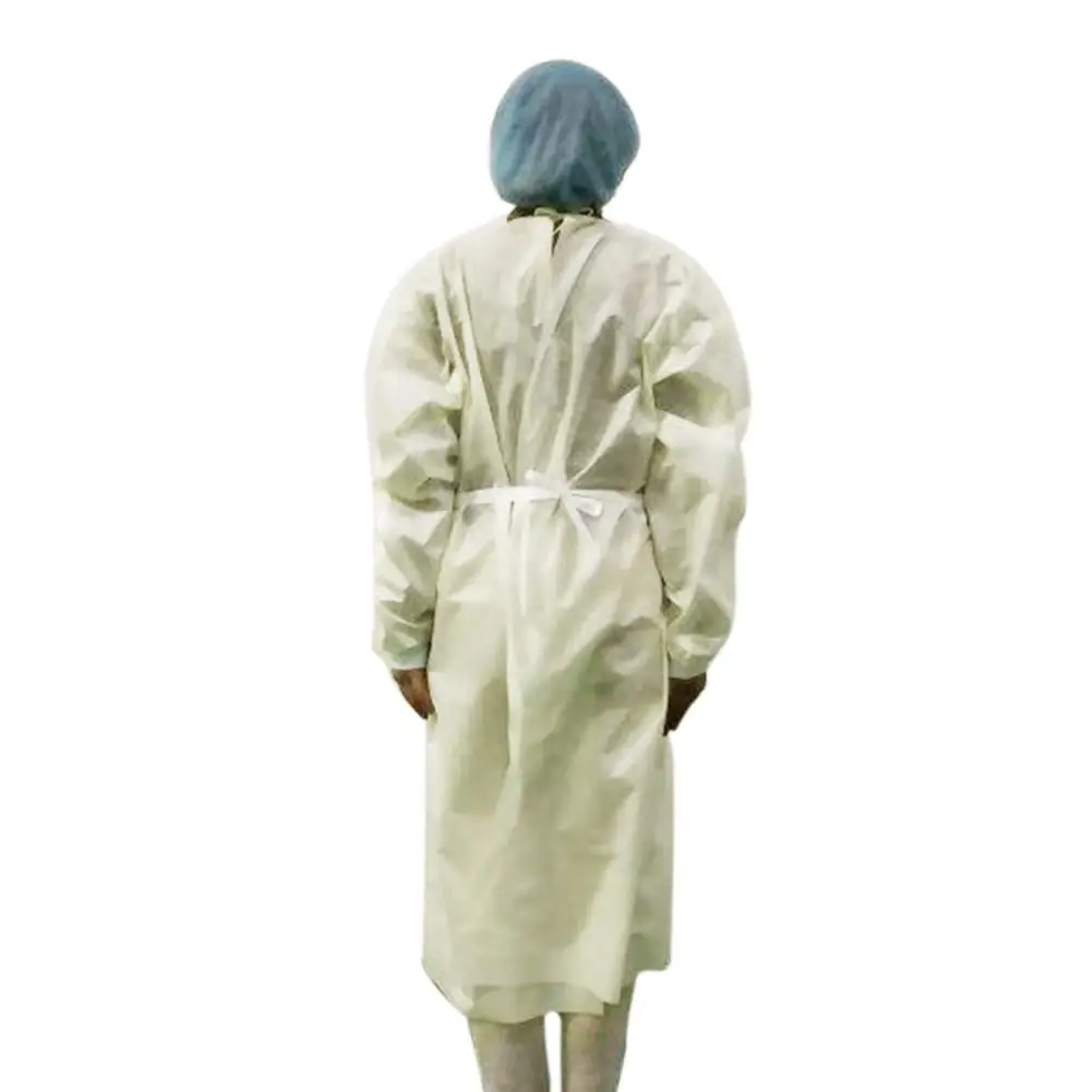 

Unisex Sanitary Protection Jumpsuit Hazmat Suit Zip Isolation Protective Coveralls Disposable Factory Hospital Safety Clothing
