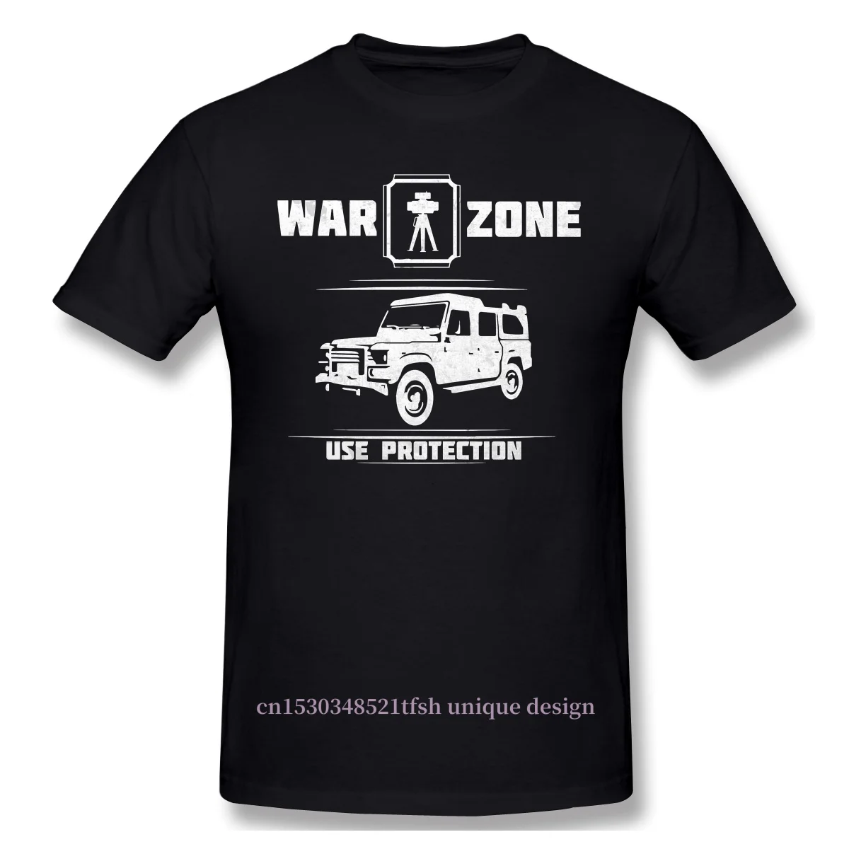 

Warzone Use Protection Classic T-Shirt Men 100% Cotton Short Summer Sleeve COD Black Ops Cold War Adventure Games Casual Loose