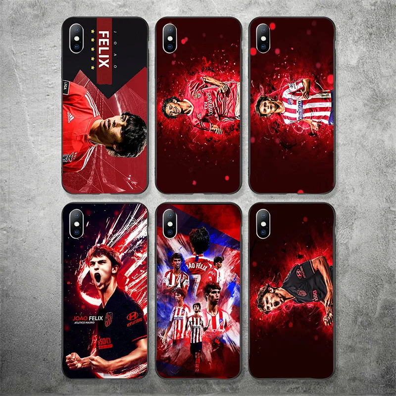 Чехол для телефона Joao Felix iphone XR 11 Pro XS Max X 5 5S черный DIY оболочка мягкий чехол SE 7 8 6 6S
