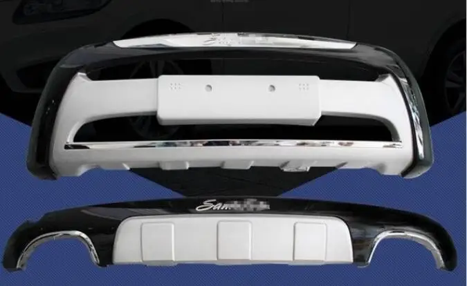 ABS Car Front+ Rear Bumper Protector Cover Guard Skid Plate Fits For Hyundai Santa Fe 2010.2011.2012 | Автомобили и мотоциклы