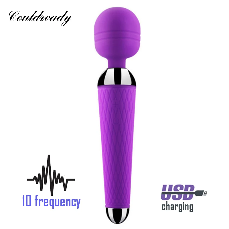 Мощный оральный вибратор вибраторы для Для женщин USB зарядка AV в виде волшебной