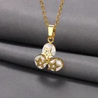 Модные ожерелья со звездой, полумесяцем, Луной и камнями из циркония для женского дня рождения, рождественский подарок, ювелирные изделия для вечеринки и свадьбы