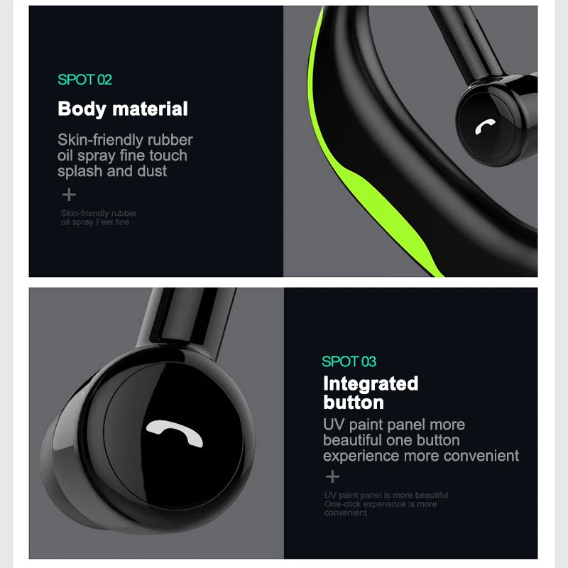 Bluetooth наушники Vogue Бизнес голосовое напоминание Водонепроницаемая гарнитура F600