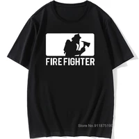 firefighter gift t shirt for men fireman summer short sleeve oneck cotton humor t shirt man teeshirt camisetas funny tshirt