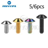 wanyifa titanium ti bolt m6x 12 15 20mm torx t30 button head screws for motorcycle 56pcs