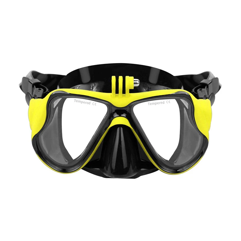 Маска для плавания закаленные очки маска дайвинга камеры GoPro Hero 9 8 7 6 5 Sjcam Sj8 Yi 4K Eken
