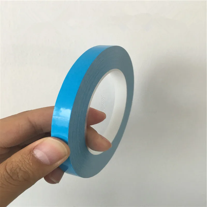 

25m 0.3mm thickness Thermal Dissipation Adhesive Tape Blue LED Double Sided Adhesive Tape for IC Cooling Fin Fixed