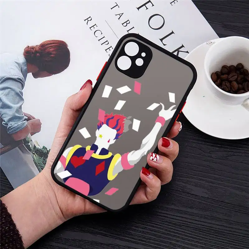 

Hisoka Anime Hunter X hunter Phone Case matte transparent For iphone 7 8 11 12 plus mini x xs xr pro max cover