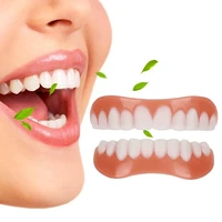 silicone upperlower false teeth perfect laugh veneers dentures paste oral hygiene tools fake teeth instant smile teeth cosmetic
