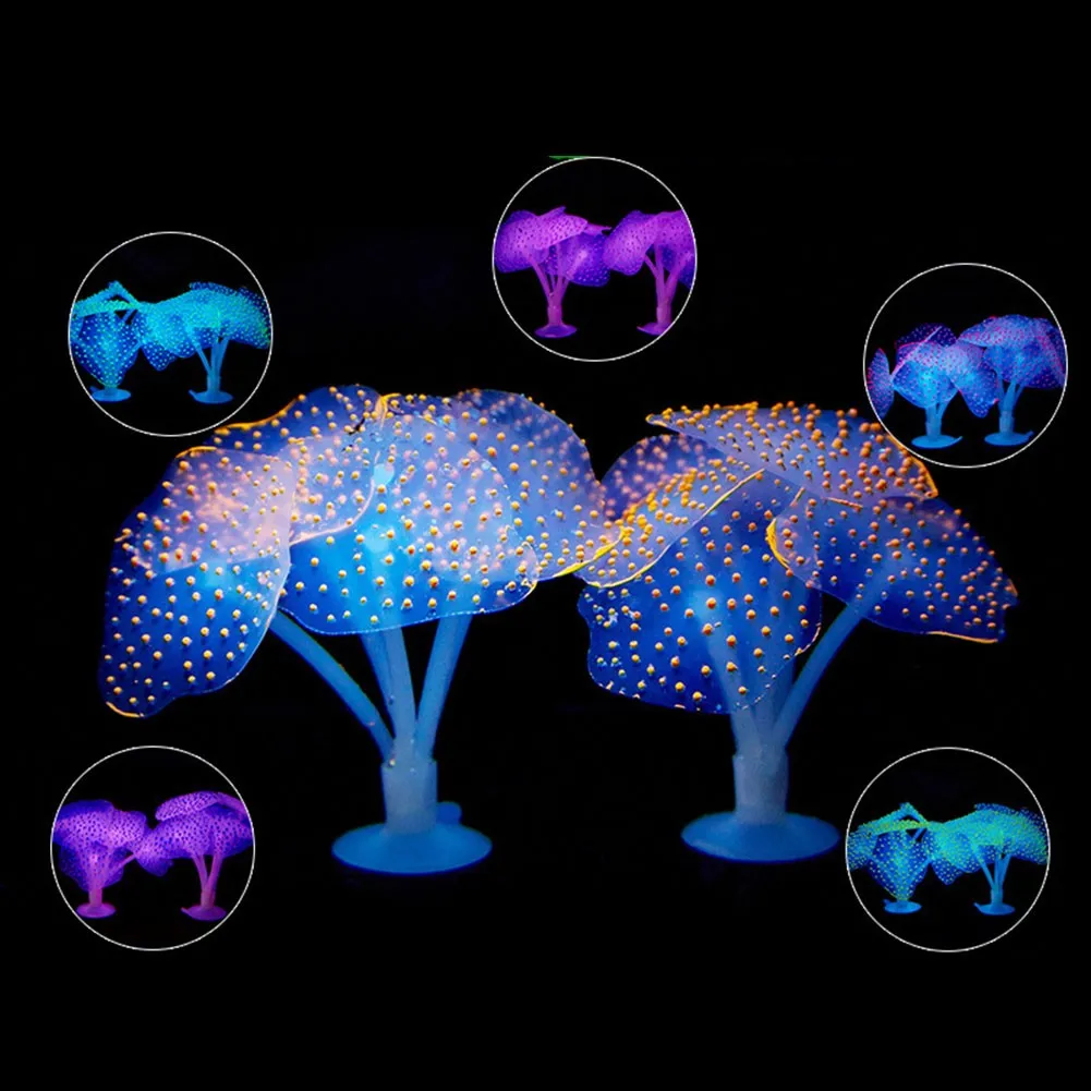 

Wholesale Silicone Artificial Fish Tank Aquarium Coral Plants Underwater Fish Tank Decor Aquarium Decor Accessories Newly