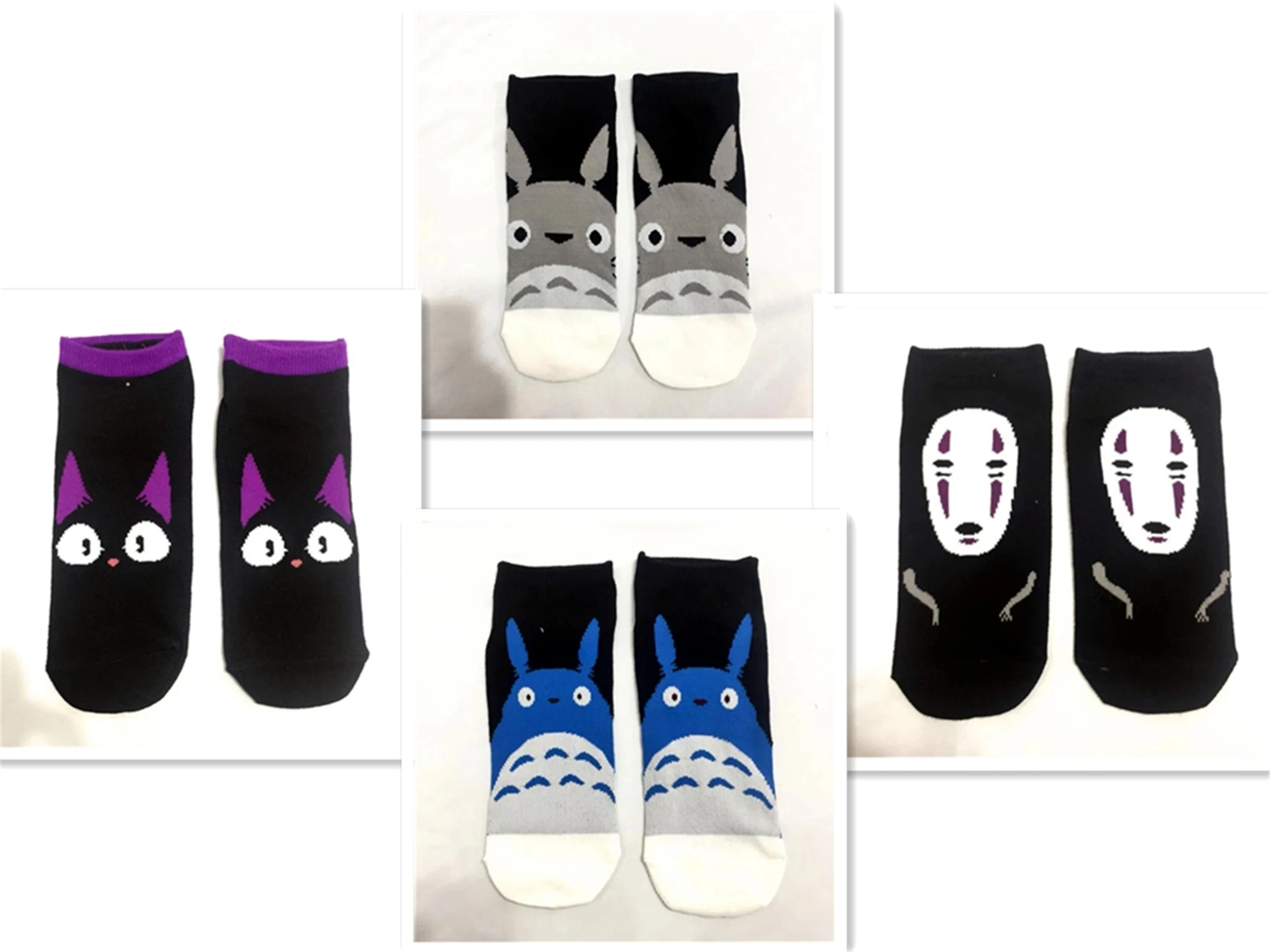 Короткие носки с логотипом аниме Мой сосед Тоторо Хорошие эластичные для