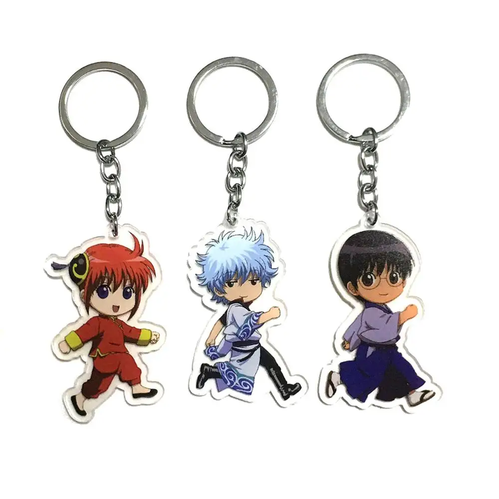 Аниме гинтама брелок Sakata Gintoki Toushirou пятиконечная звезда Шимура Shinpachi Okita Sougo
