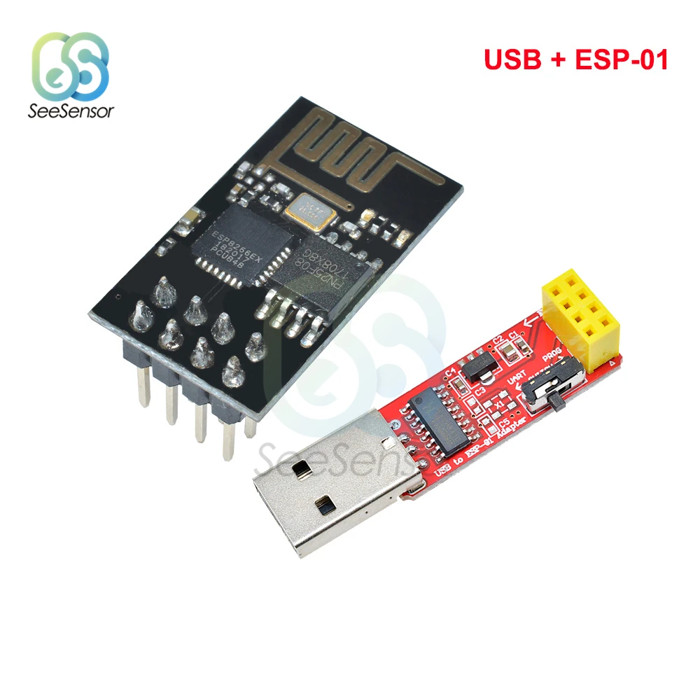 3 В CH340 USB к ESP8266 серийная фотография фотосессия ESP01 ESP01S беспроводной модуль