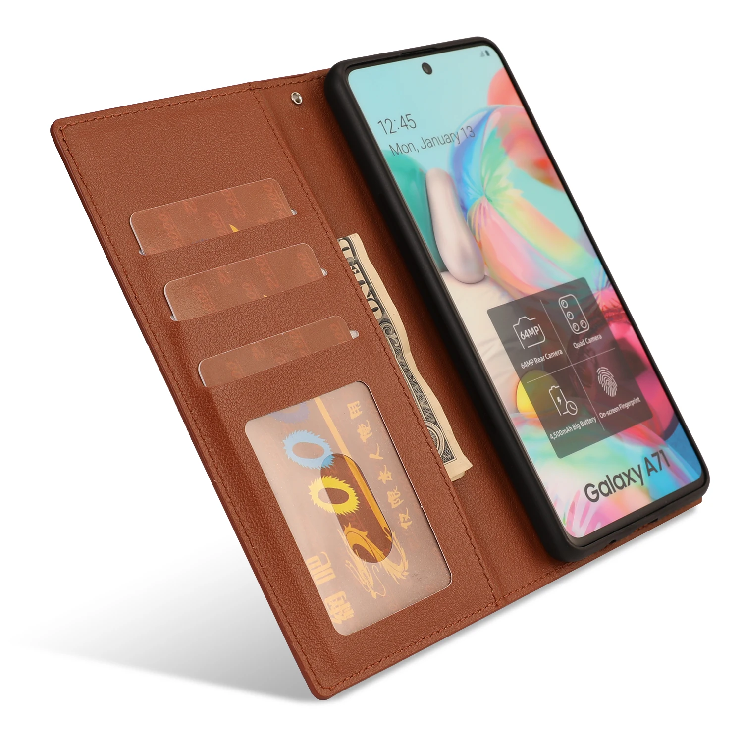 

Luxury Flip Ultra Thin Split Case For HUAWEI P30 P40 Mate 30 40 Pro Lite Case For HUAWEI Nova 4E 6SE 7i Solid Color Phone Cases