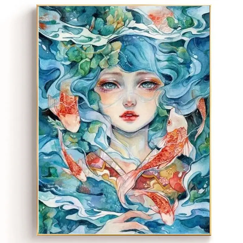 Набор для вышивки крестиком 11CT сделай сам морская красота точная печать рыбок