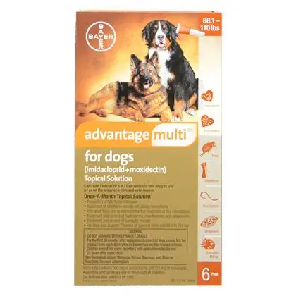 

Bayer Advocate Advantage Multi K9 Advantix Flea, Tick and Mosquito Prevention For Cat & Dog