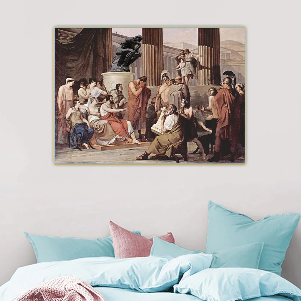 Citon Francesco Hayez《Ulysses at the Court of Alcinous》Canvas Oil Painting Artwork Picture Background Wall Decor Home Decoration |