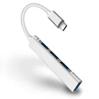 HyhVic USB-концентратор 3,0 Type C 3,1 4 порта мульти-разветвитель адаптер OTG USB для Macbook Pro 13 15 Air Mi Pro HUAWEI аксессуары для ПК