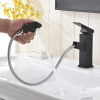 black basin faucets pull out brass sink faucet deck mounted taps griferia bathroom waterfall basin faucets