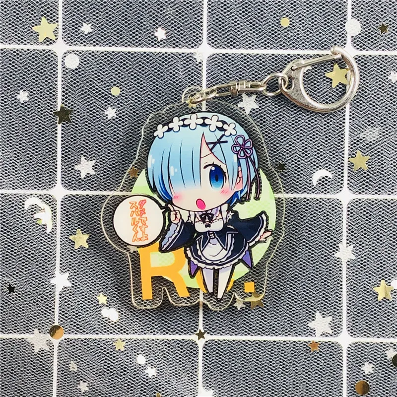 Мультяшный брелок аниме Re:Life In A другой мир от Zero милые аксессуары сестры Рем и Рам