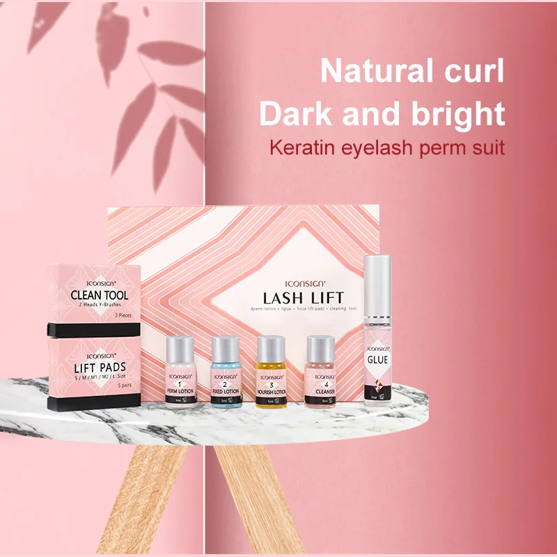 

1 Set New Product Hot And Cold Keratin Eyelashes Long-lasting Full Professional Eyelash Lift Make Up For Eyelash Growth TSLM1